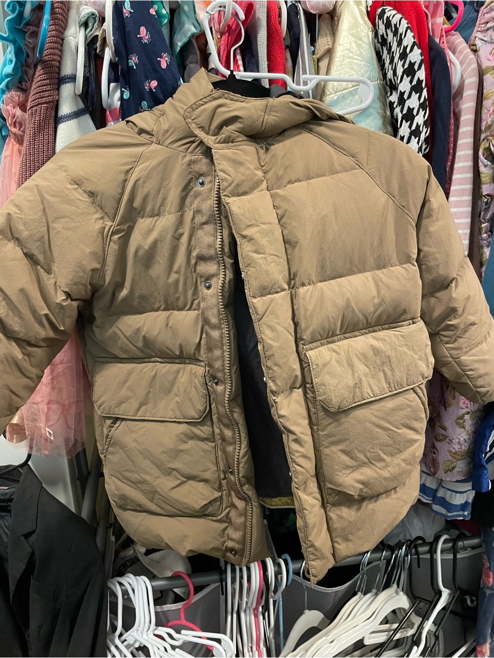Zara Kids Puffer Jacket in Brown - Cozy Winter Coat